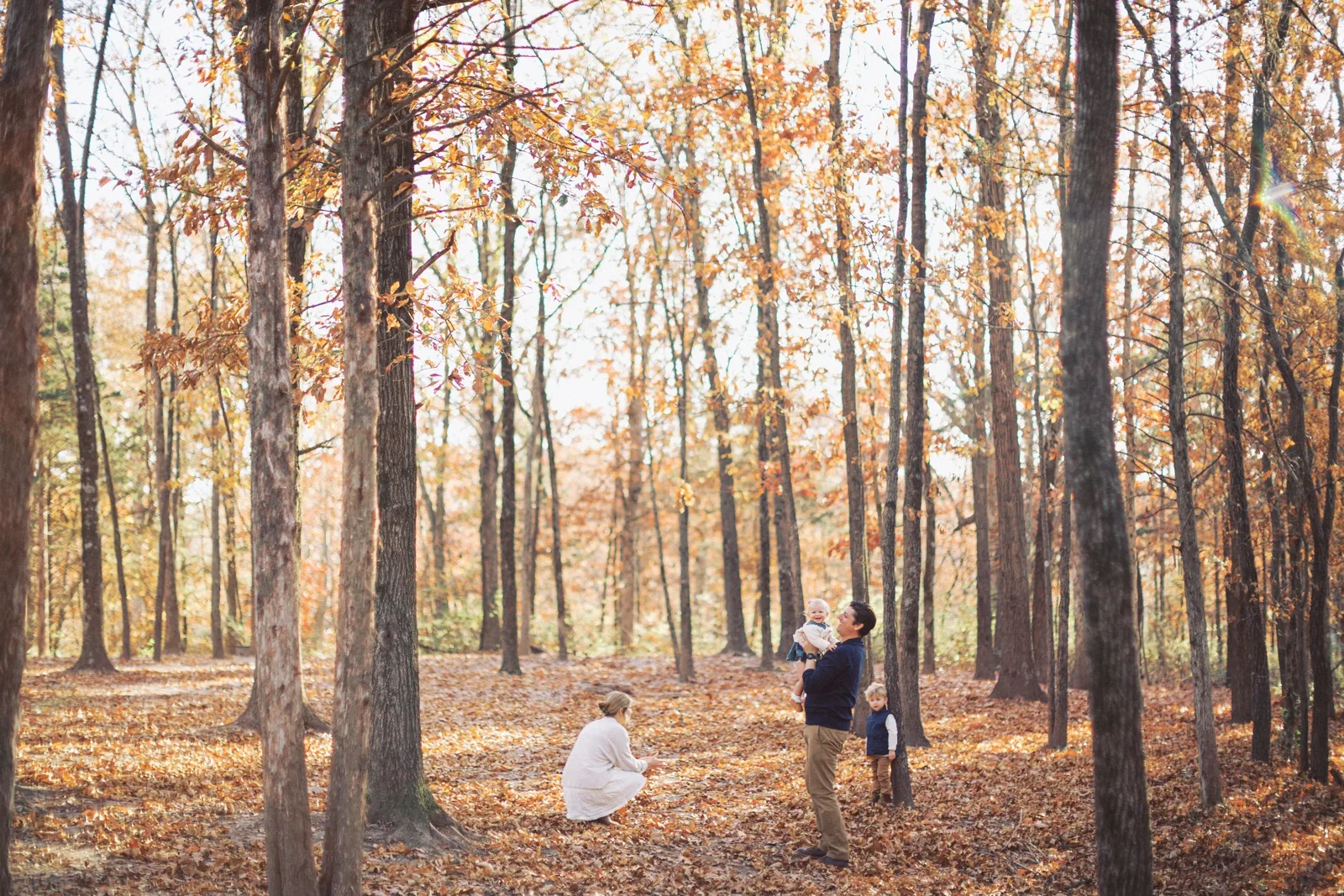 Family Session in the Woods