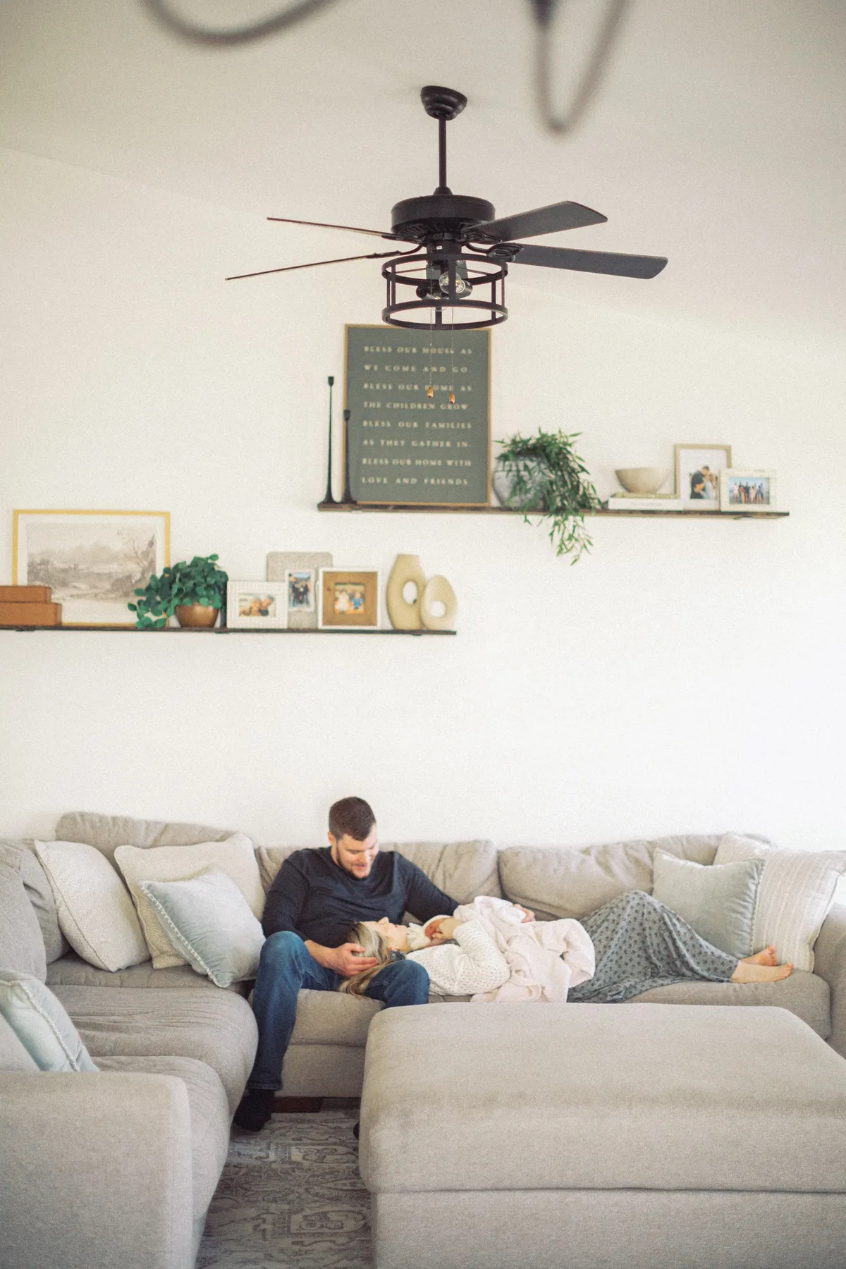 Cozy In-Home Newborn Session St. Louis